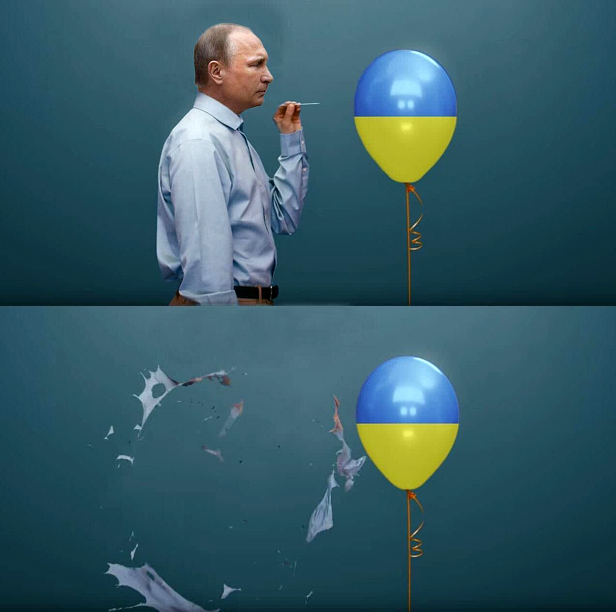 Putin-Grafik: Abstrakt Art