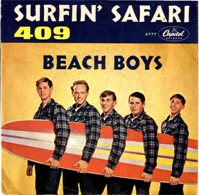 Beach Boys "Surfin' Safari" - Single-Cover