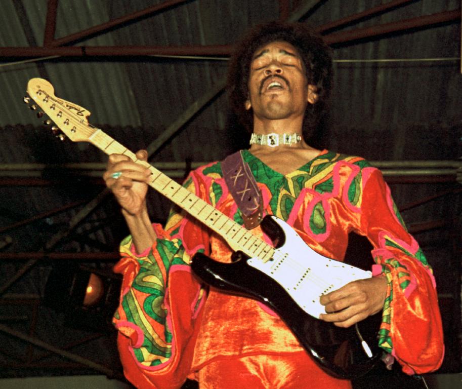 Jimi Hendrix, 1970, Isle of Wight-Festival (Foto: Carl van der Walle)