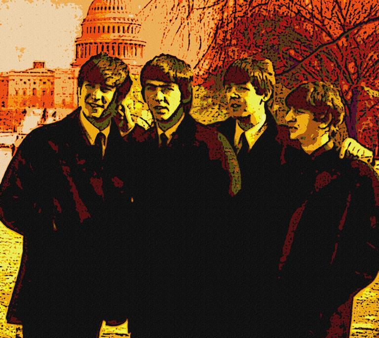 Die Beatles in Wahington, Februar 1964 (Photo-Graphic-Art-Design: Gerd Coordes